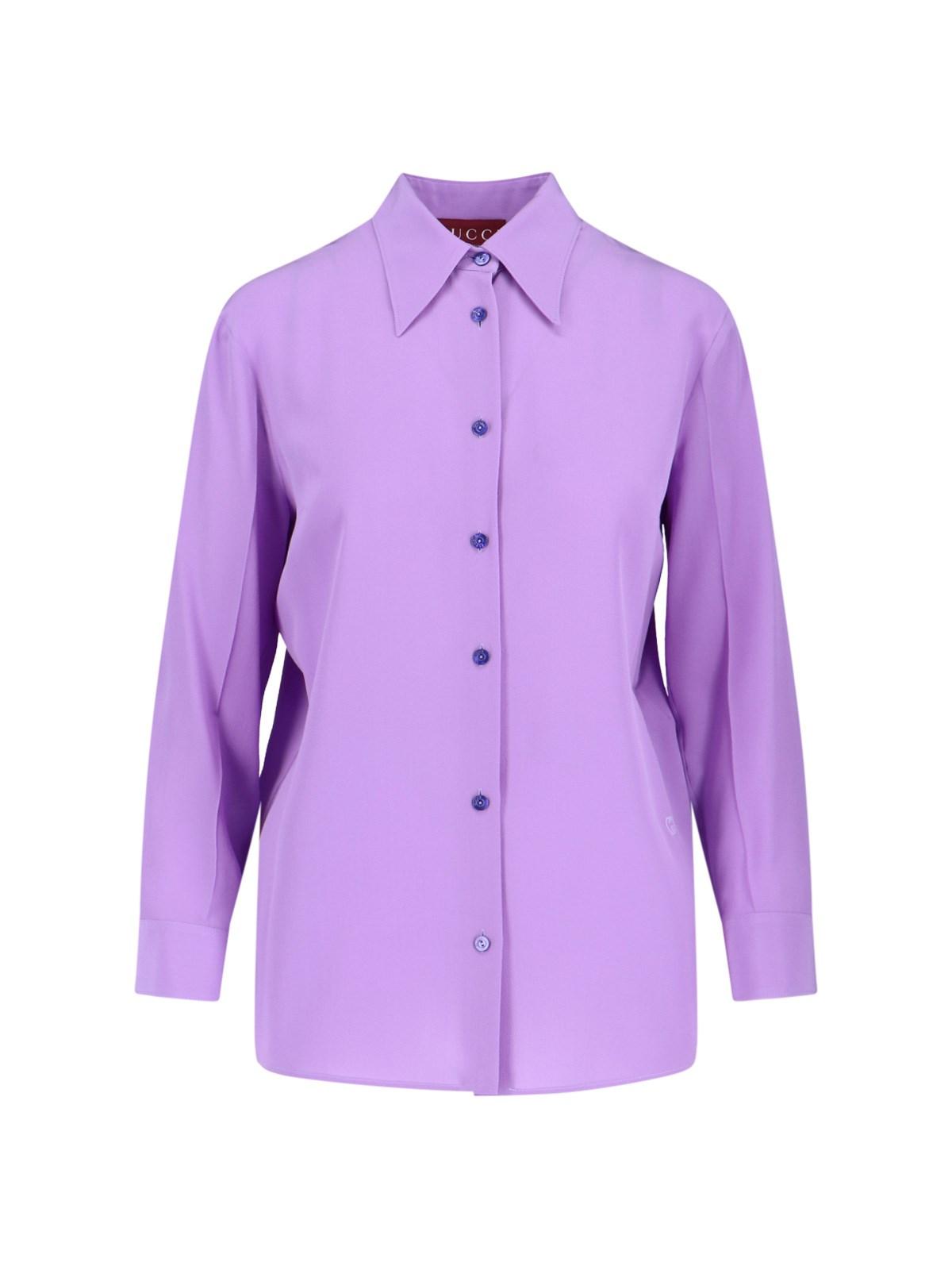 gucci 'gg' silk shirt