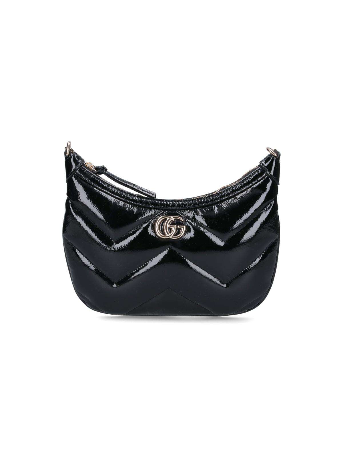 gucci bags black calf skin - women