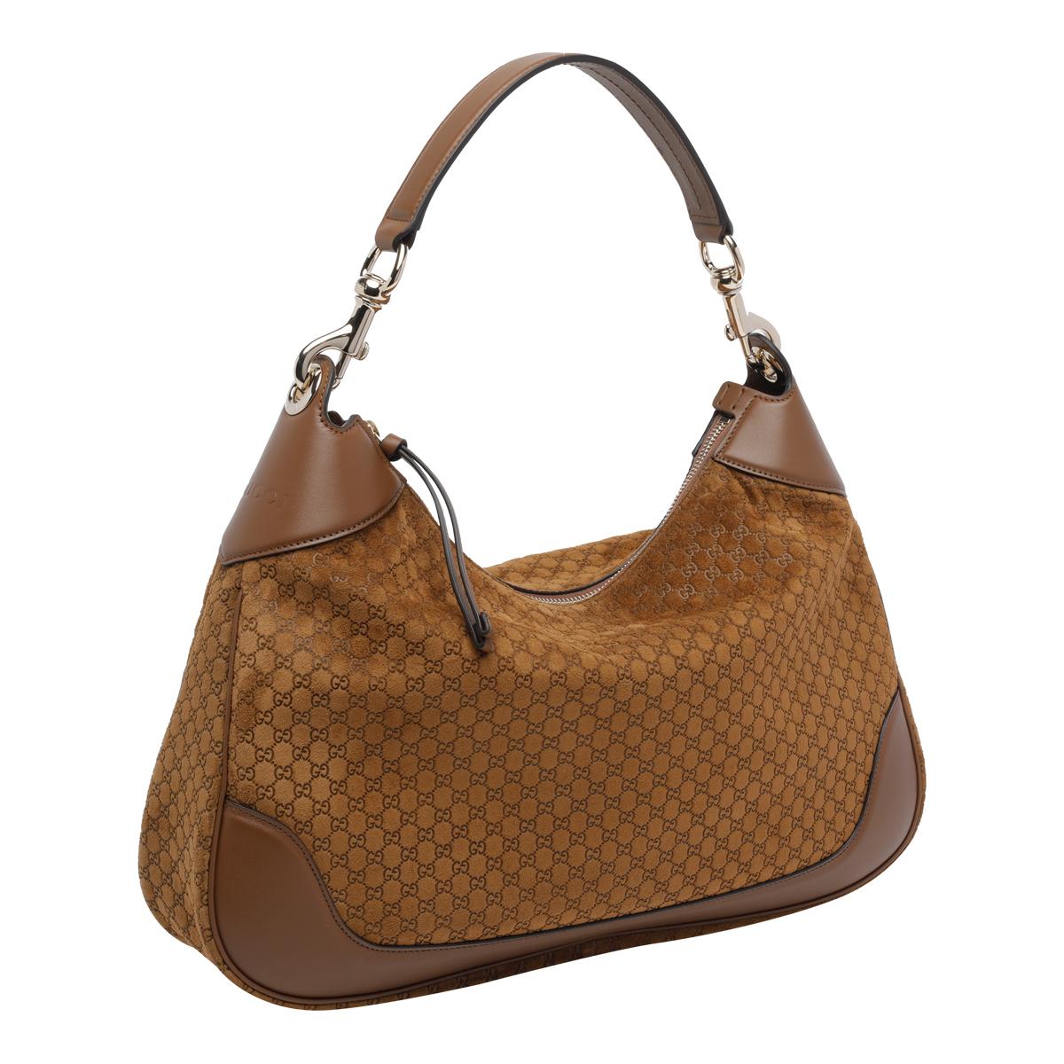 gucci bags brown calf leather - women