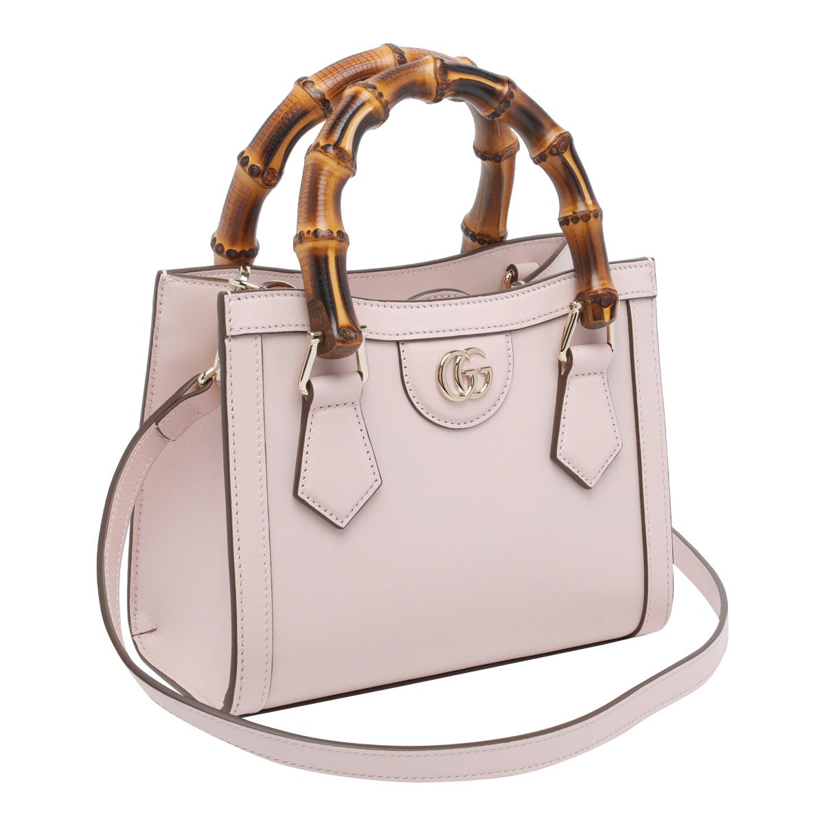 gucci bags pink calf leather - women