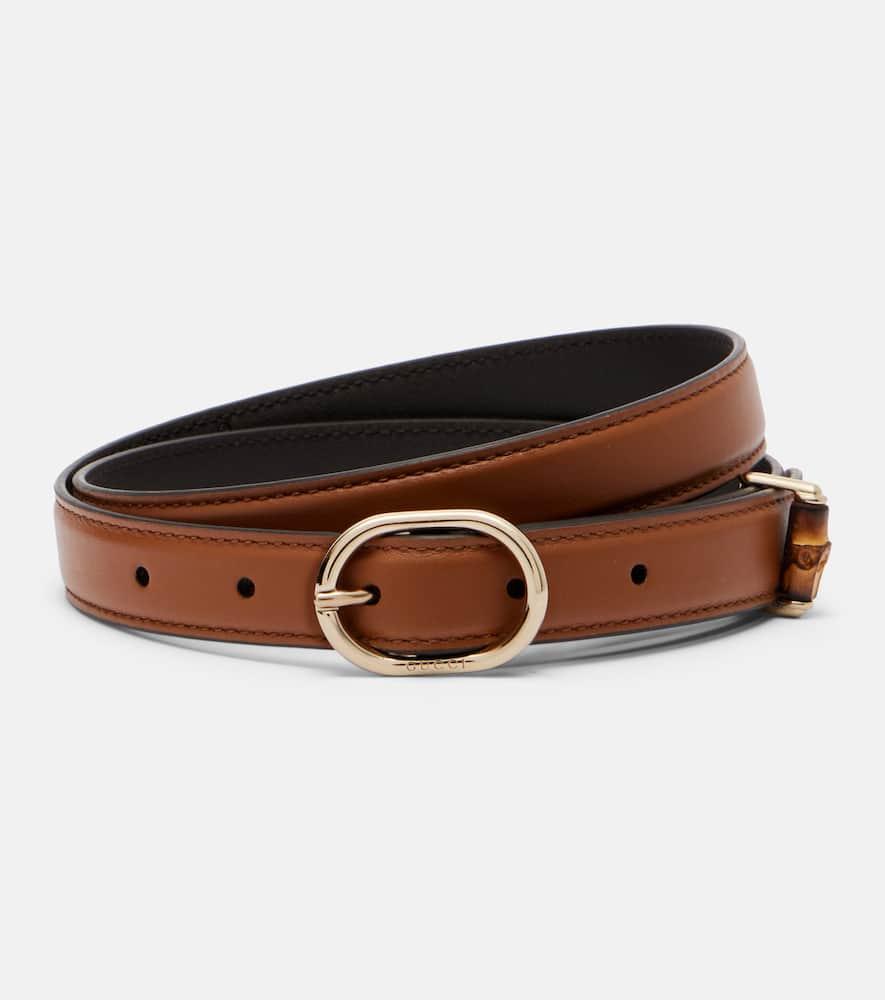 gucci bamboo leather belt