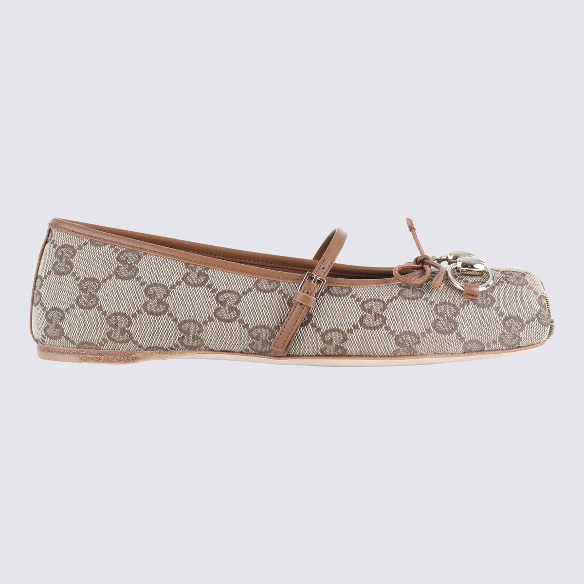 gucci beige ballerina flat