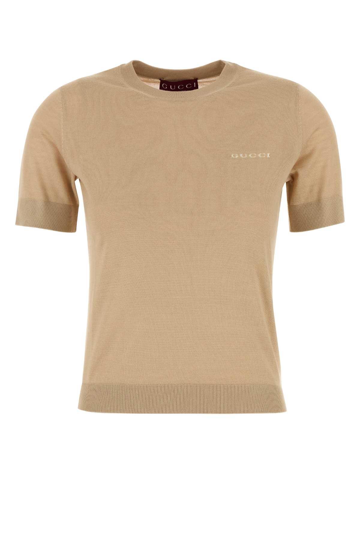 gucci beige cashmere blend sweater