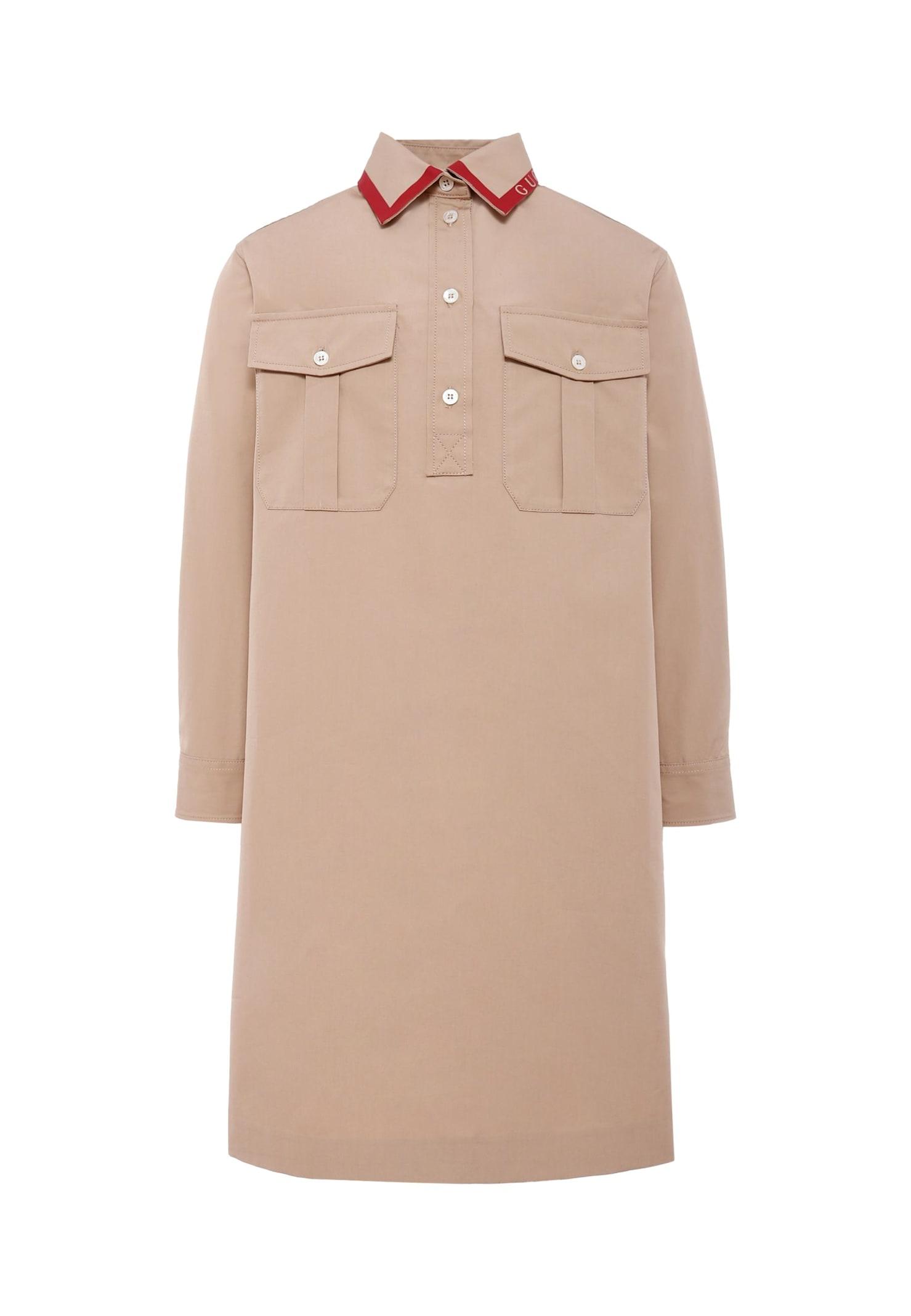gucci beige dress for girl with logo