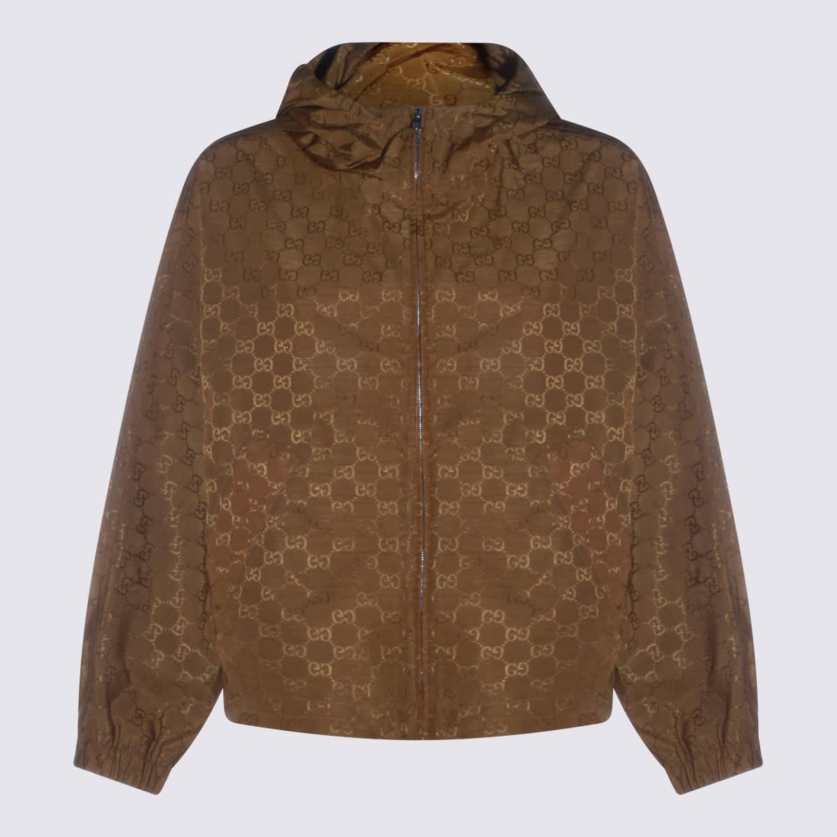gucci beige gg casual jacket