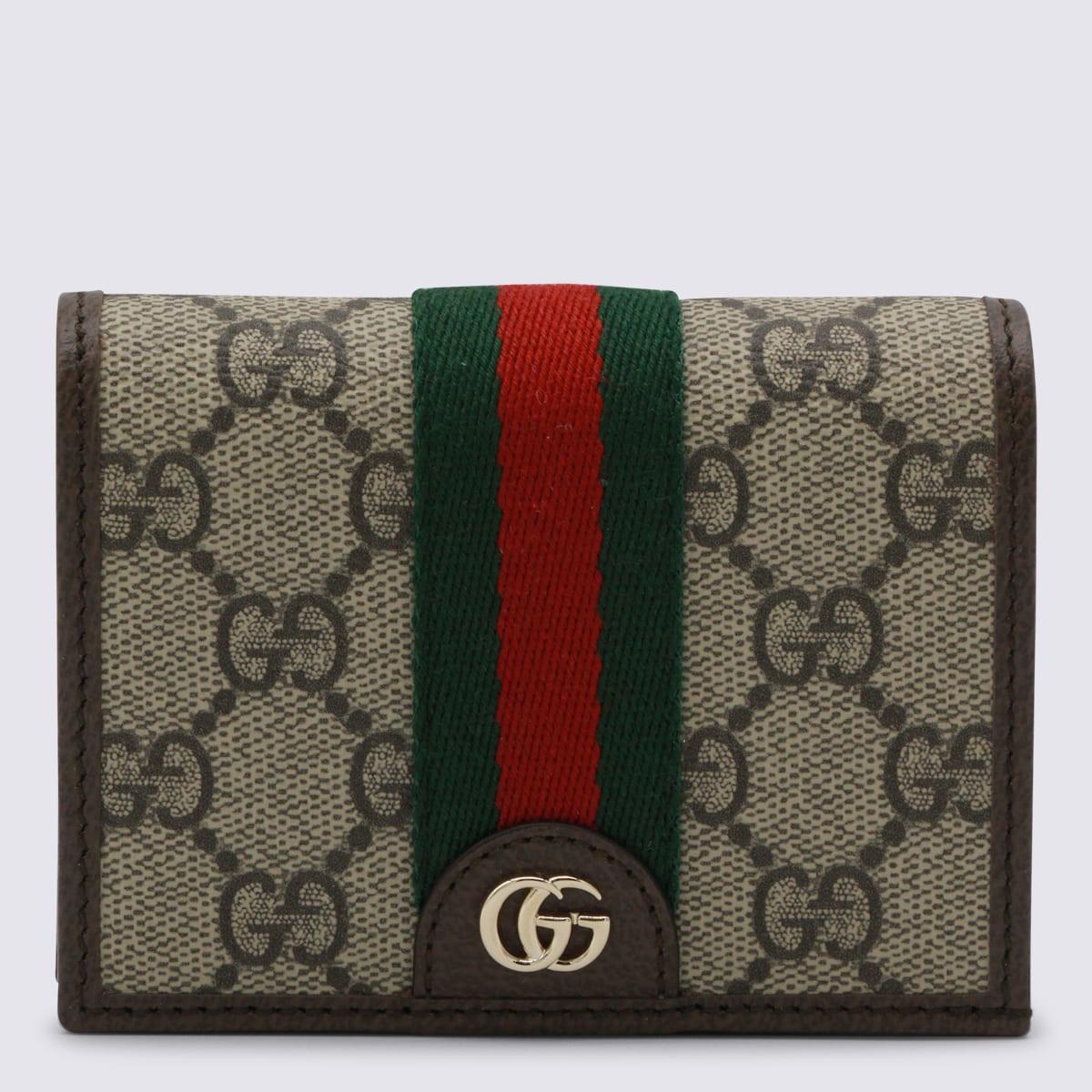 gucci beige leather wallet
