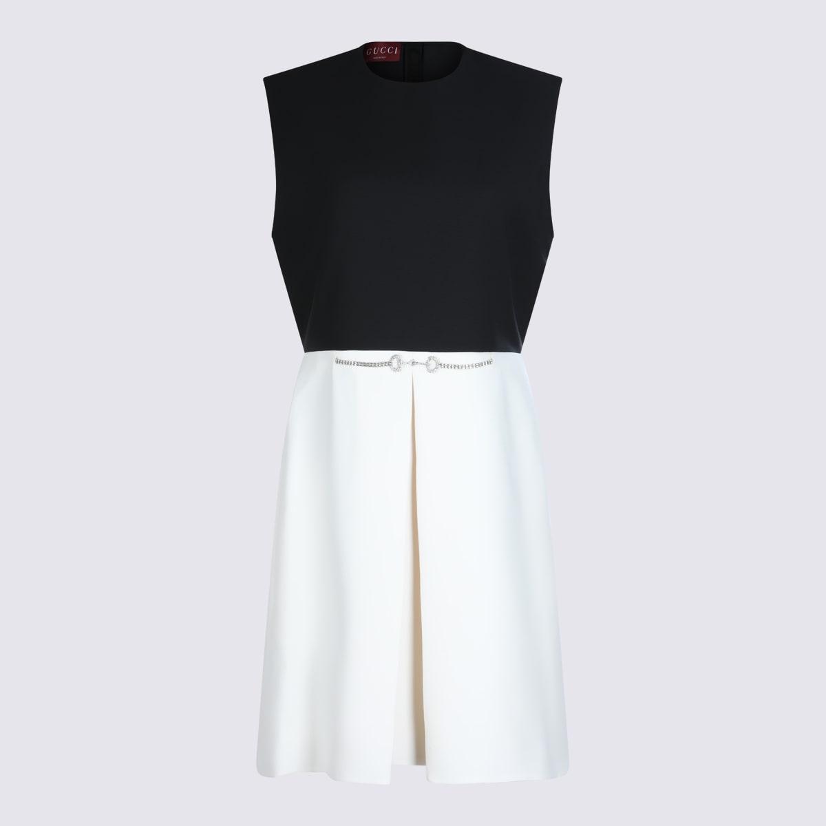 gucci black and white dress