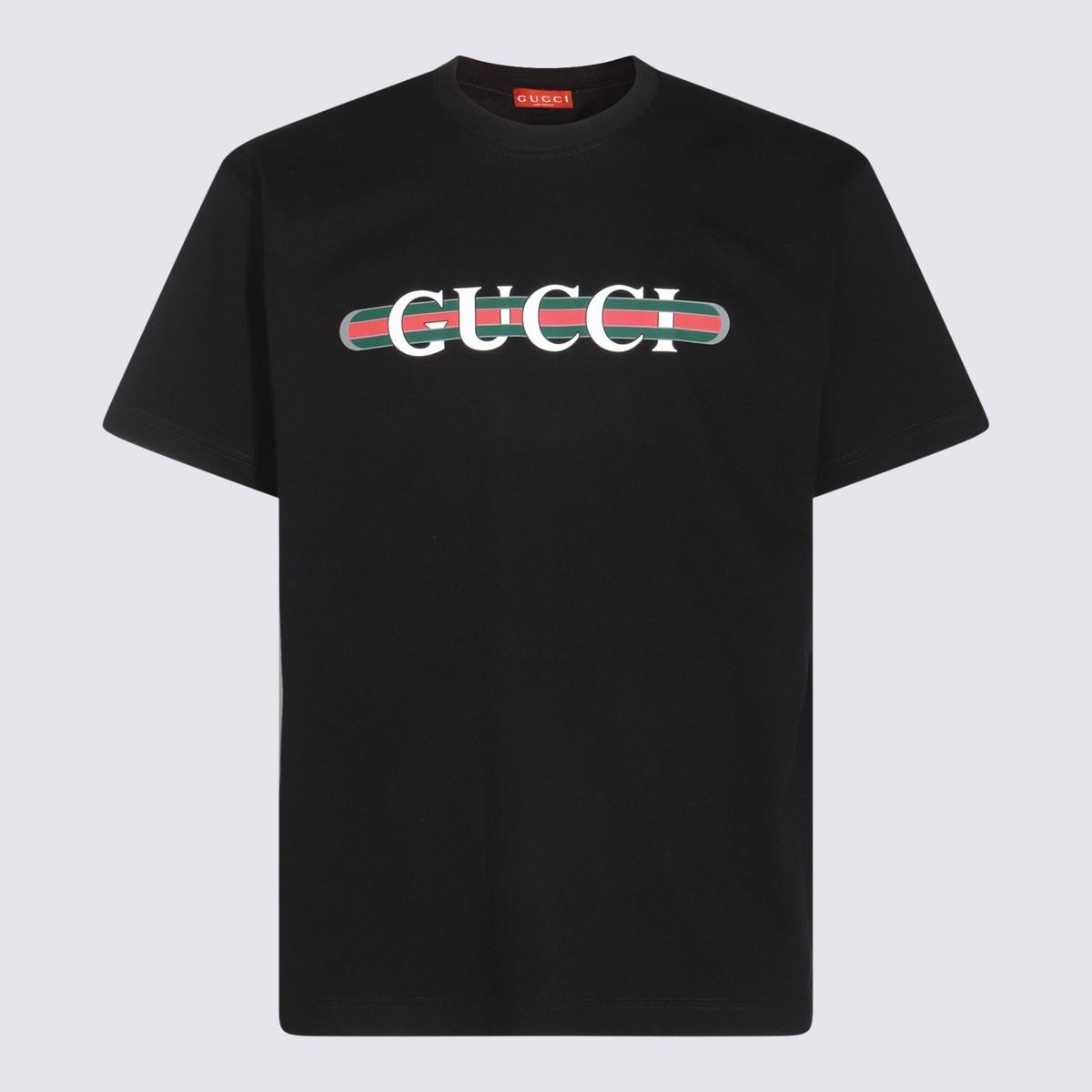 gucci black cotton t-shirt
