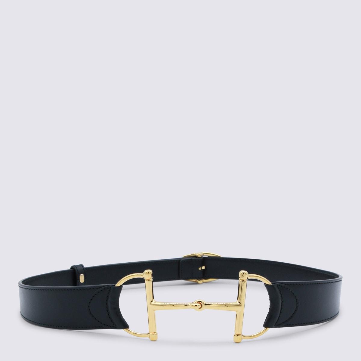 gucci black leather belt