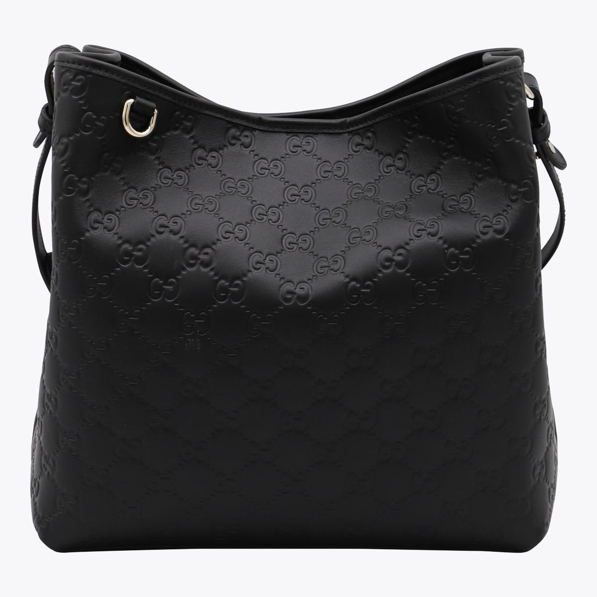 gucci black leather satchels