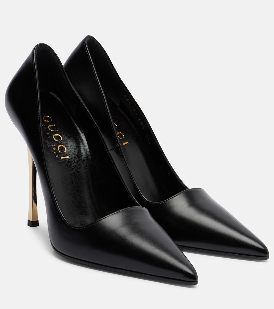 gucci bombshell 120 leather pumps