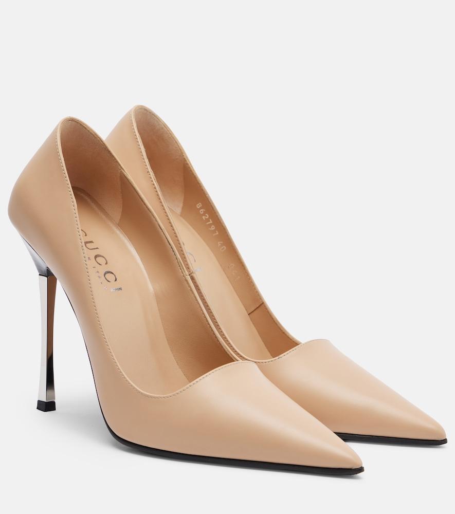 gucci bombshell leather pumps