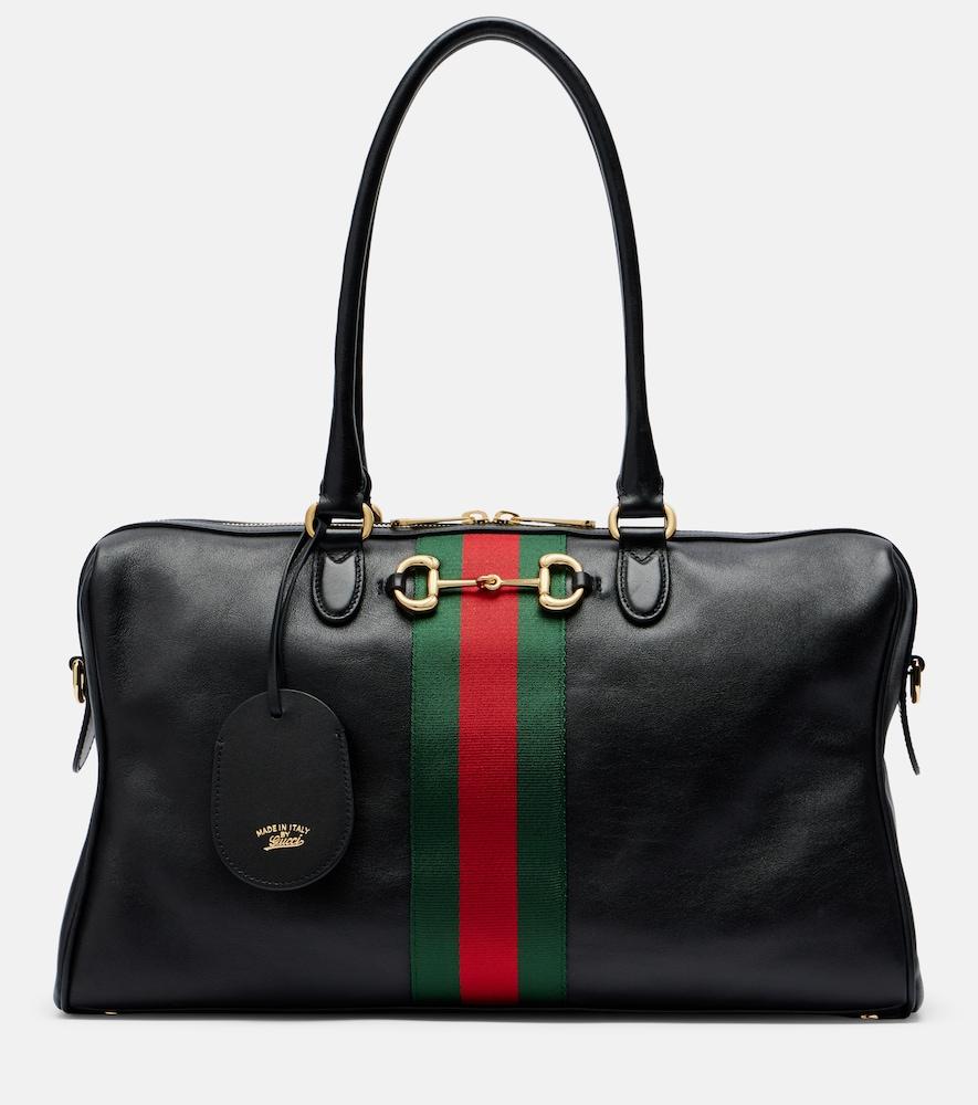 gucci borsetto large leather bowling bag