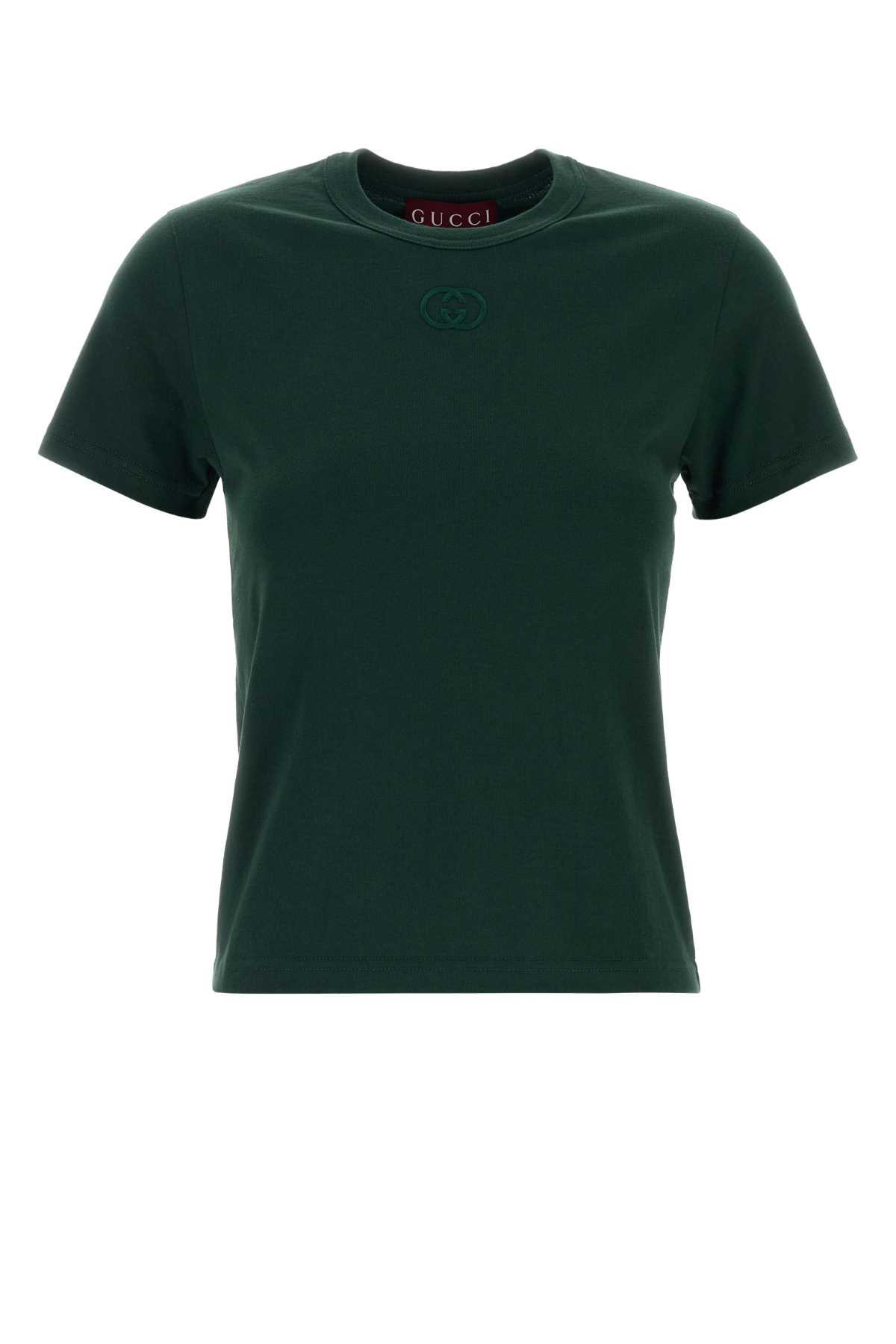gucci bottle green cotton t-shirt