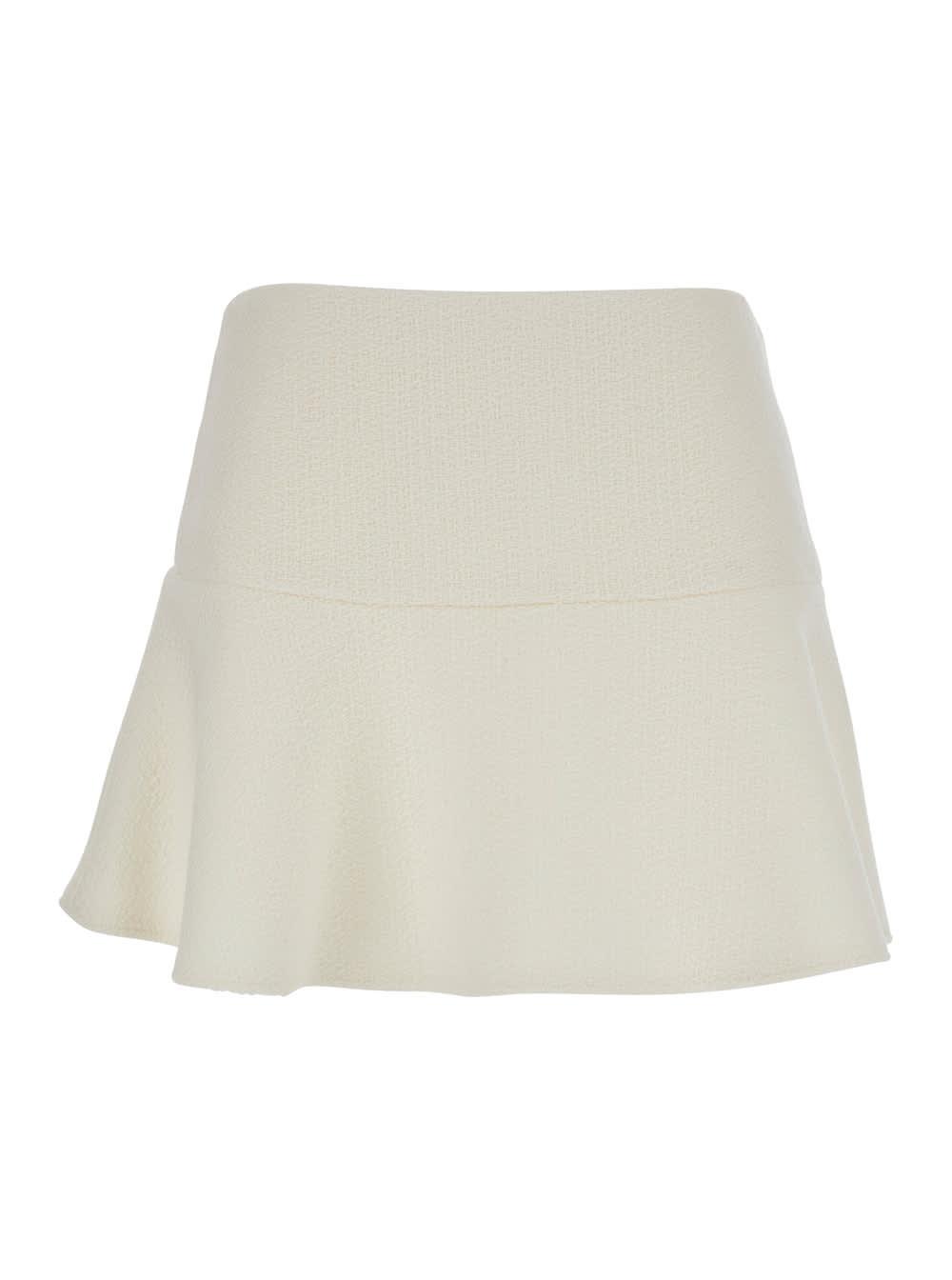 gucci bouclé wool skirt