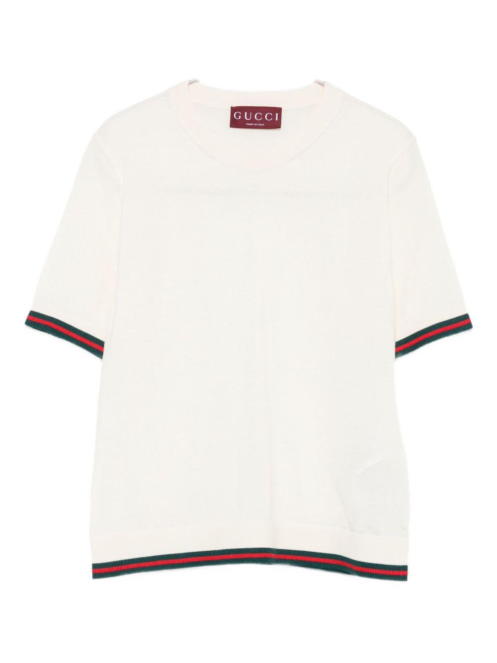 gucci cashmere and silk top