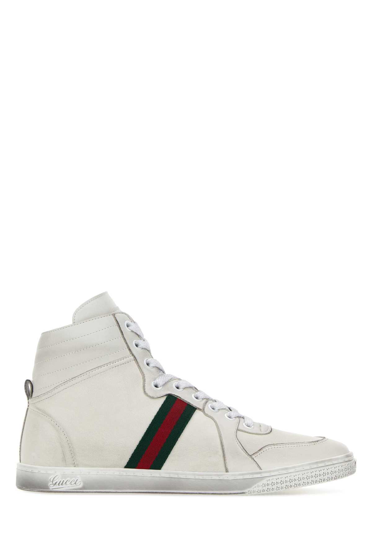 gucci chalk nappa leather sneakers