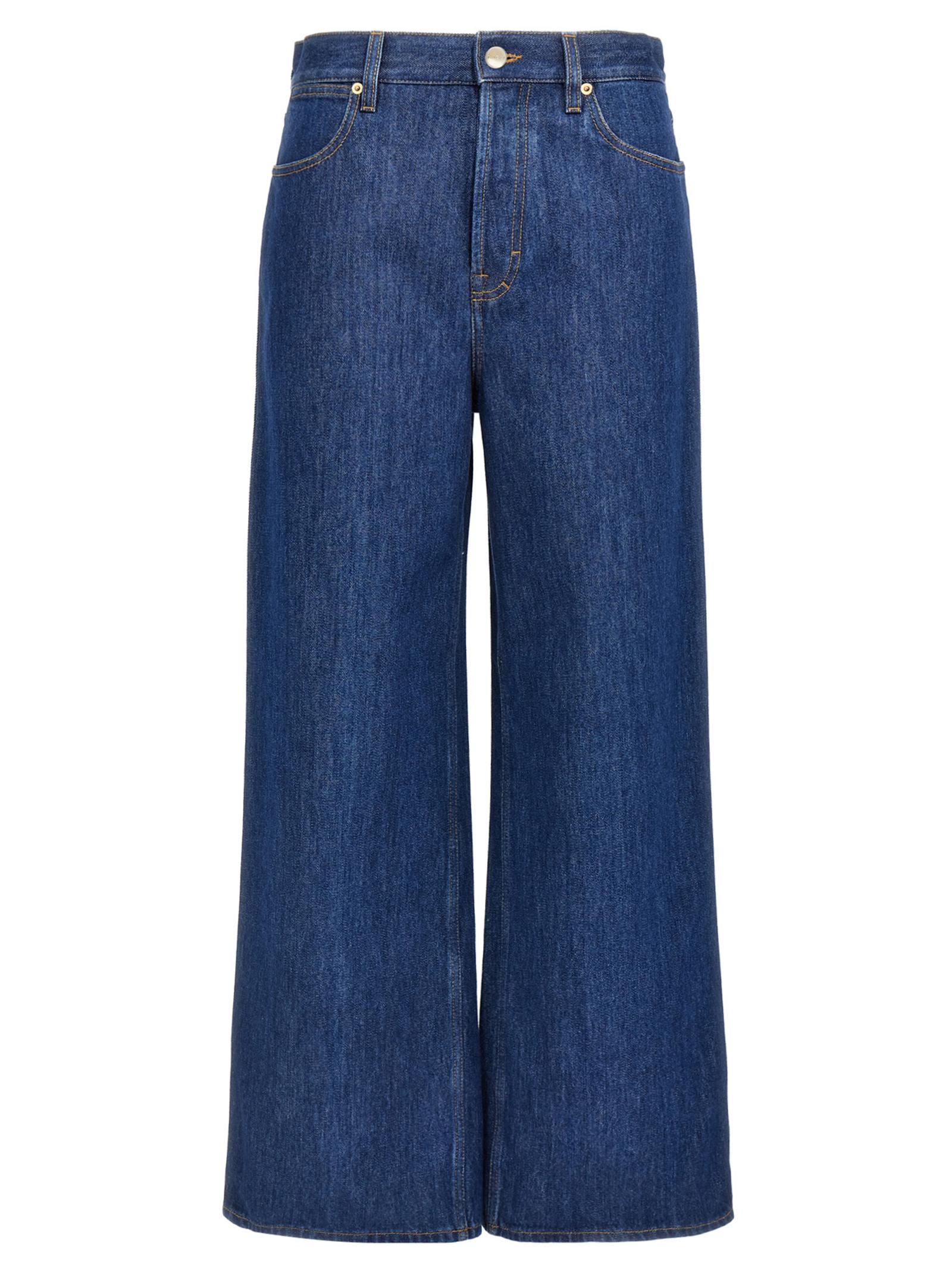 gucci cotton jeans blue - women