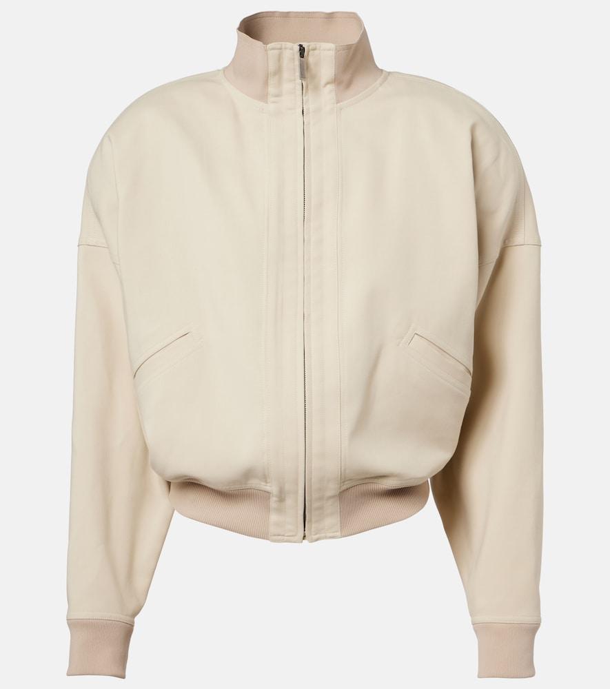 gucci cotton poplin bomber jacket