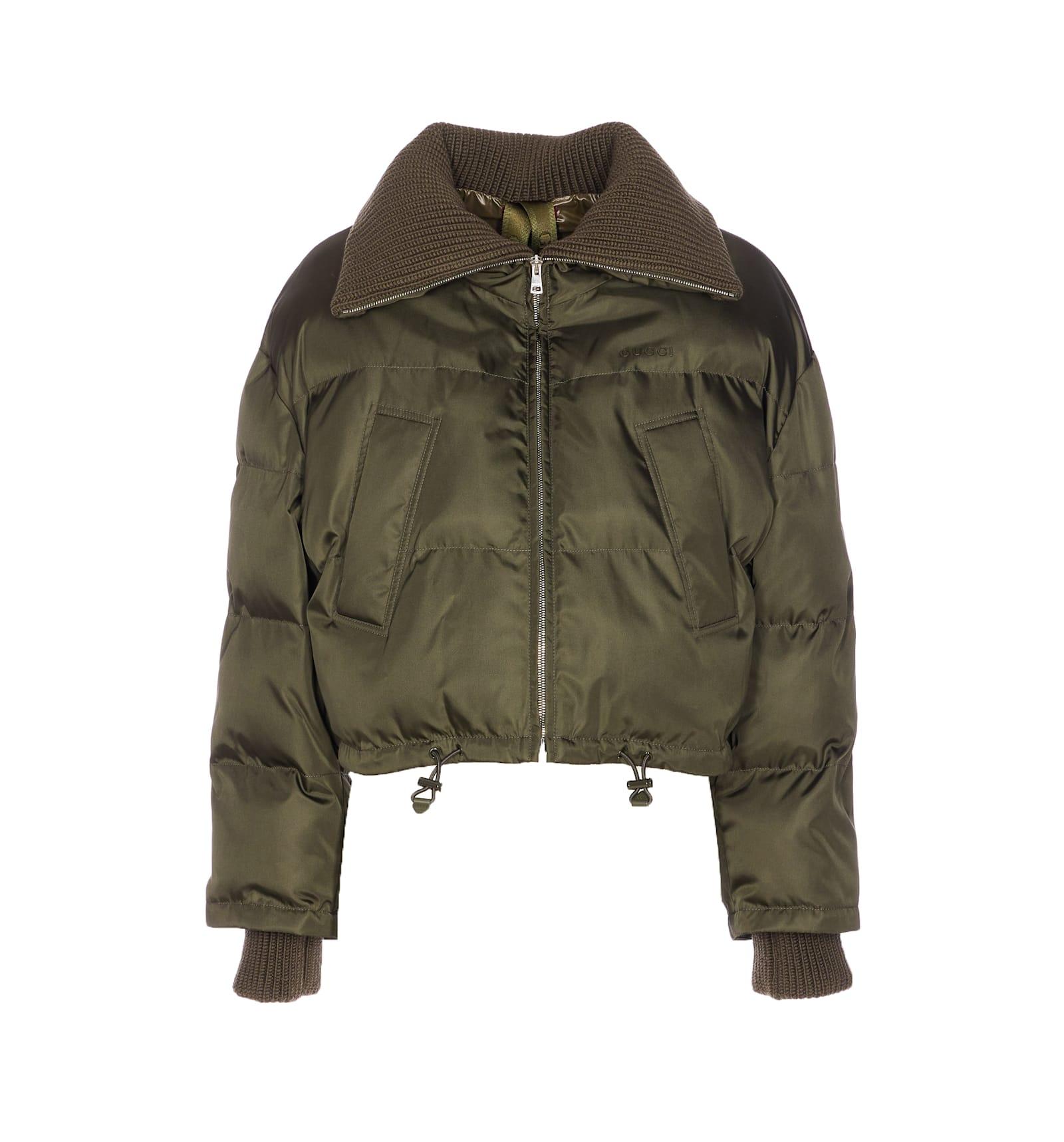 gucci cropped bomber