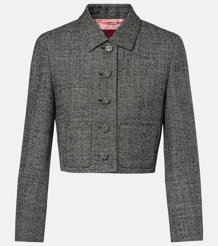 gucci cropped wool jacket