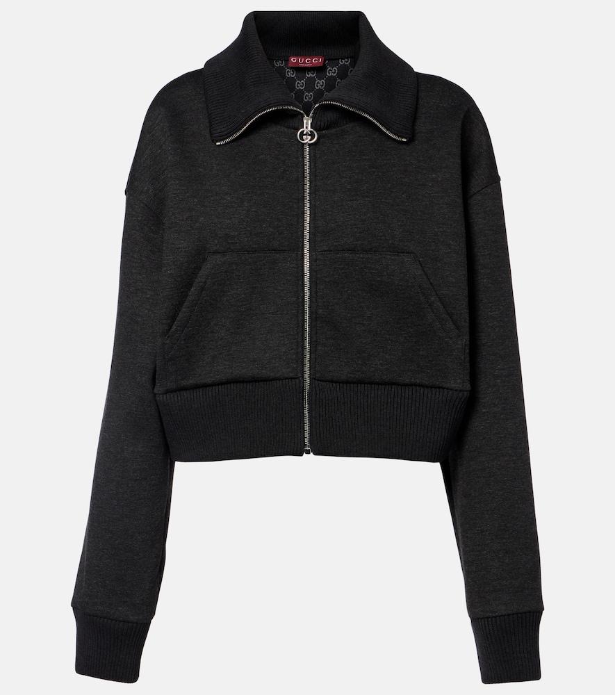 gucci cropped zip