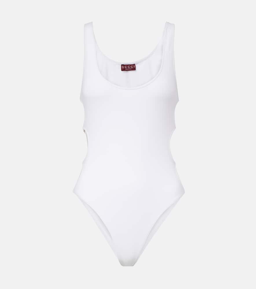 gucci cutout swimsuit