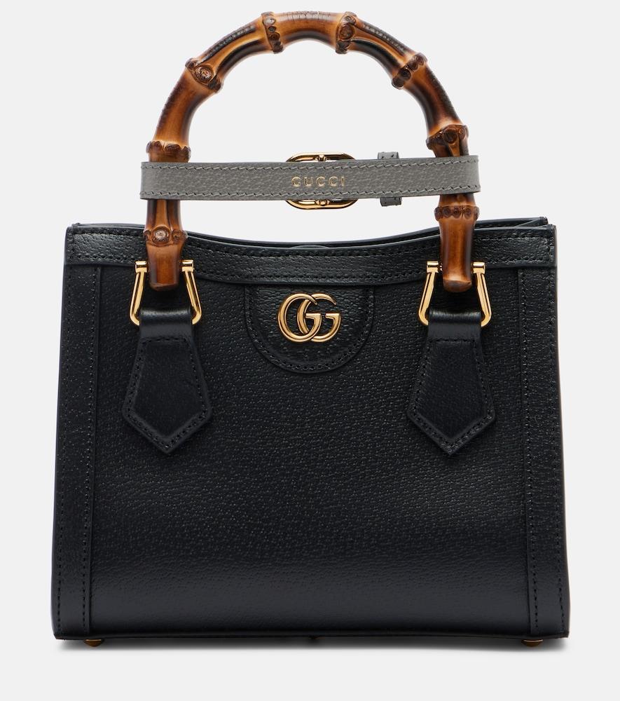 gucci diana mini leather tote bag