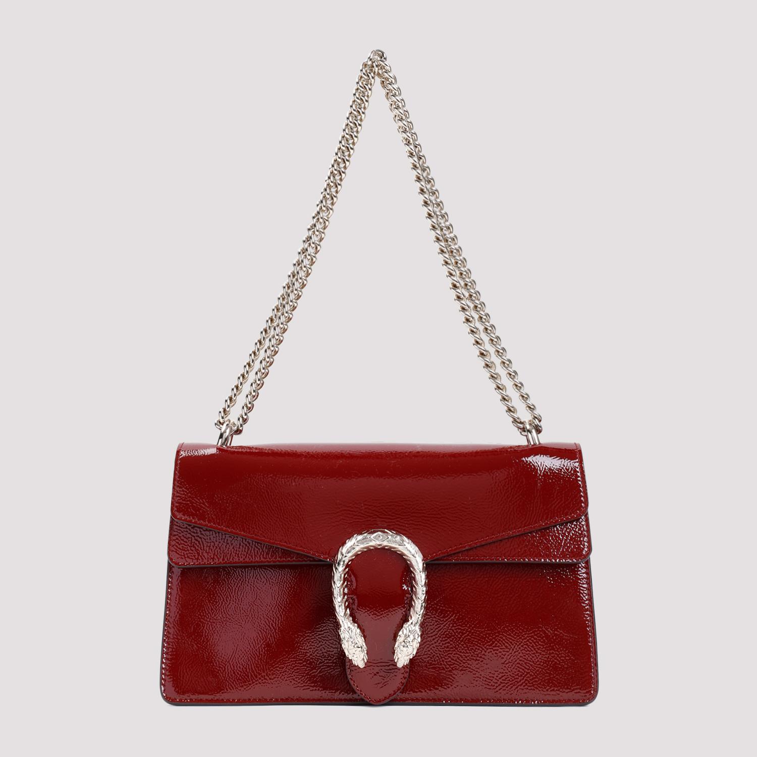 gucci dionysus shoulder bag red leather brass - women