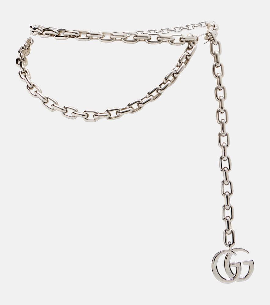 gucci double g chain belt