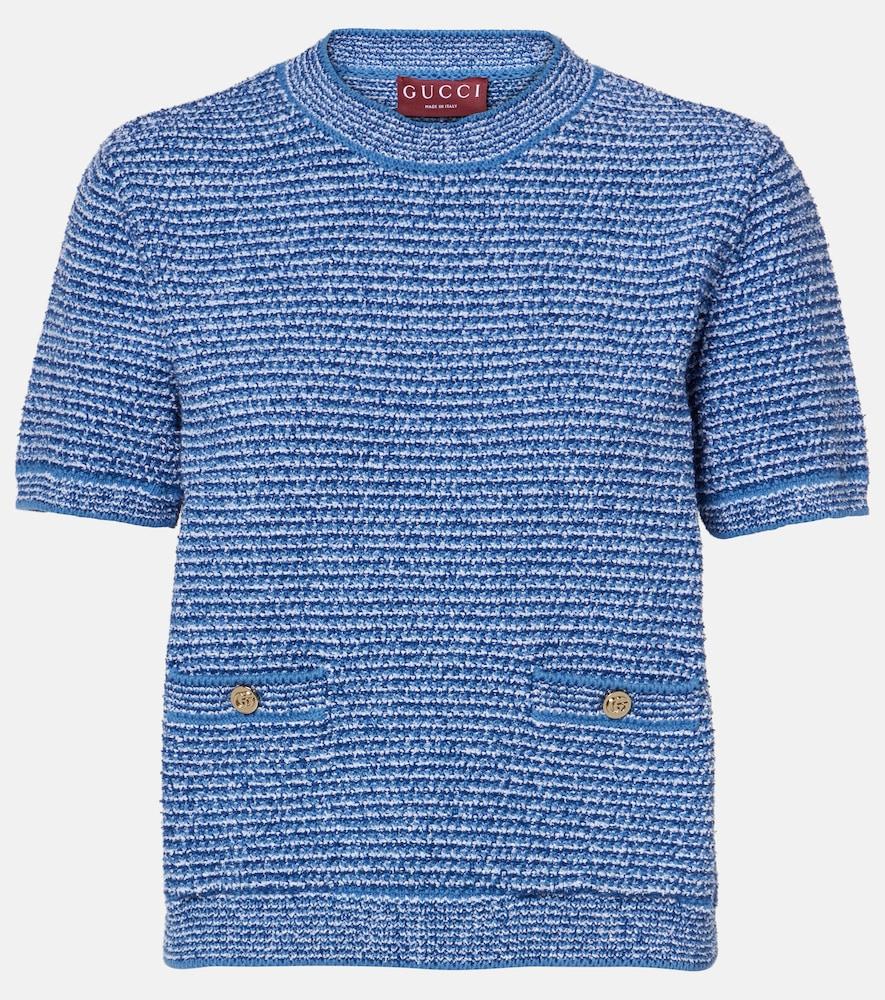 gucci double g knitted cotton