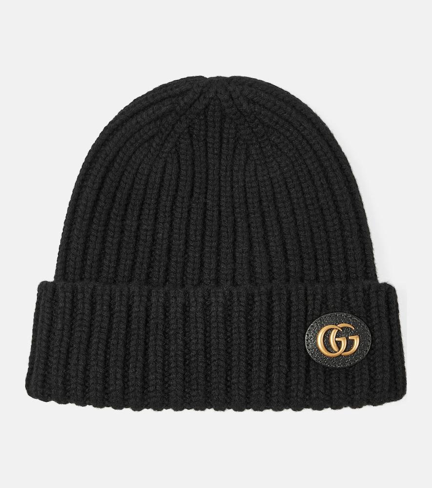 gucci double g wool and cashmere beanie