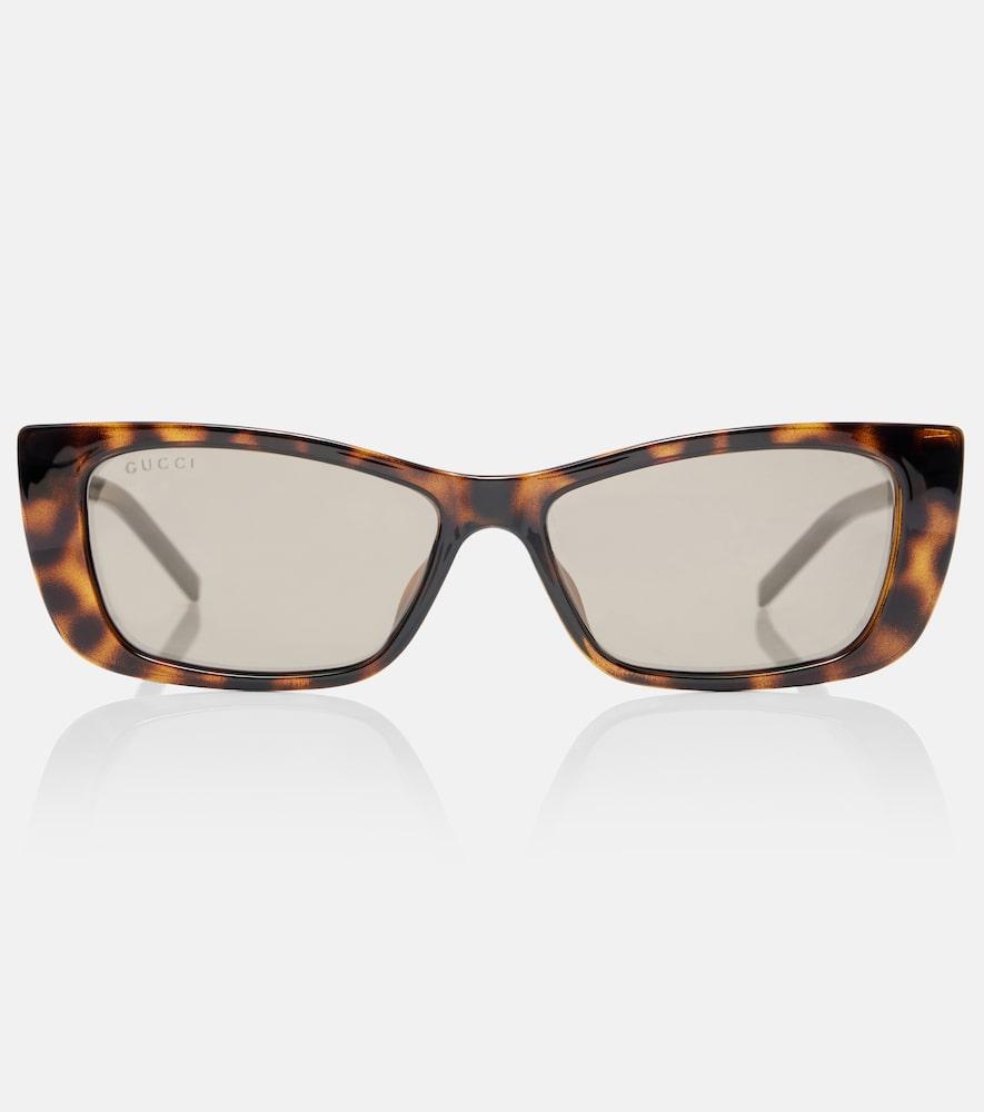 gucci embellished rectangular sunglasses