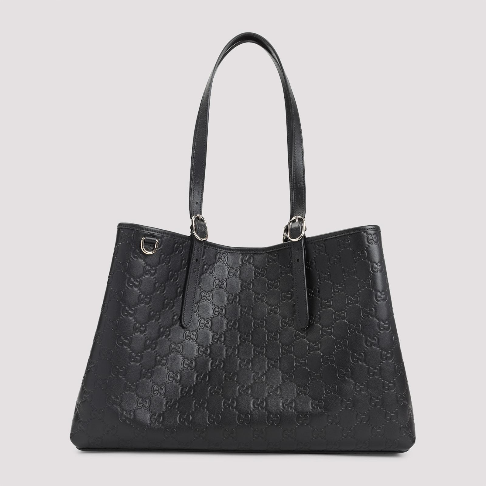 gucci emblem gg tote bag