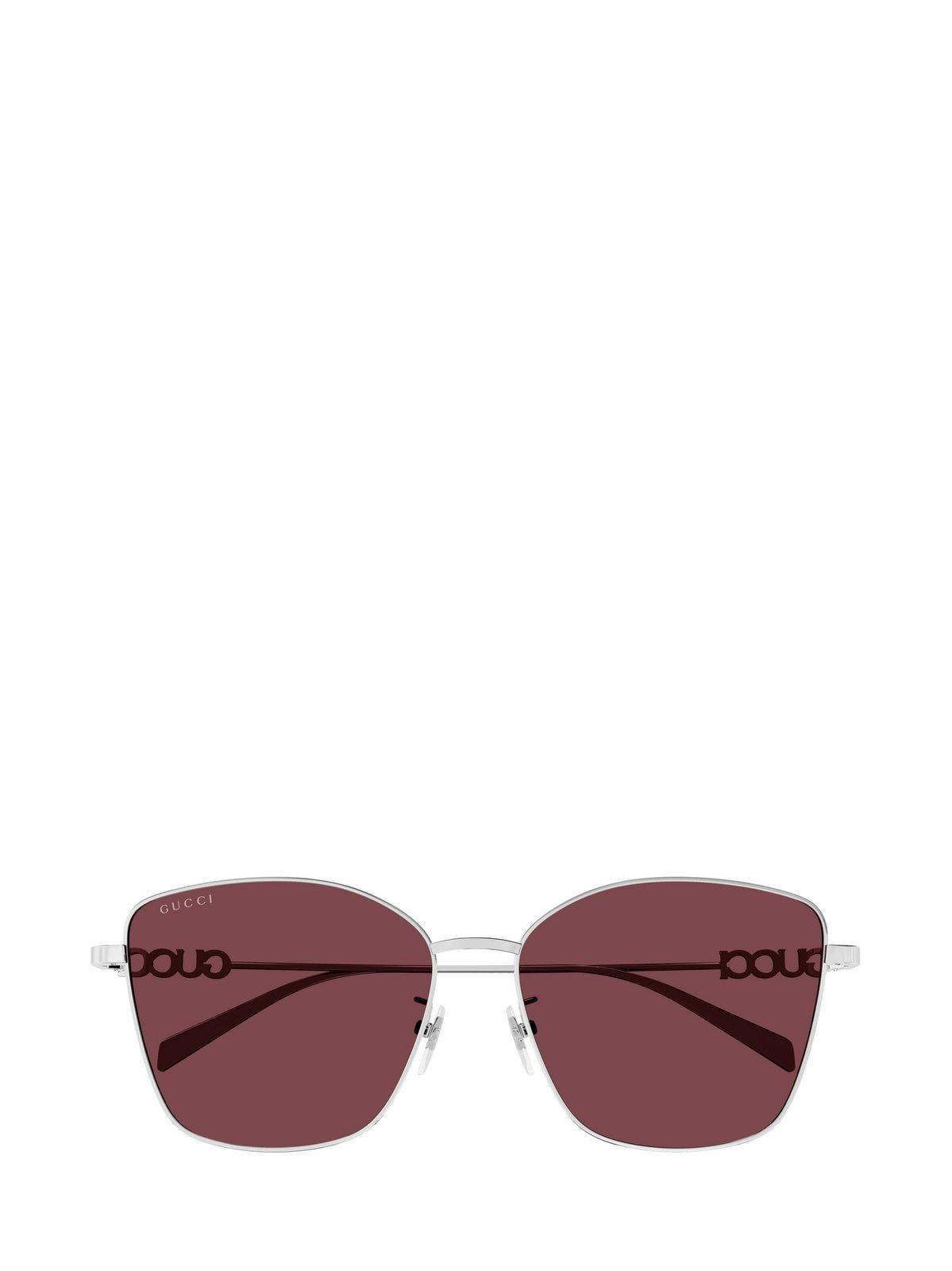 gucci eyewear butterfly frame sunglasses