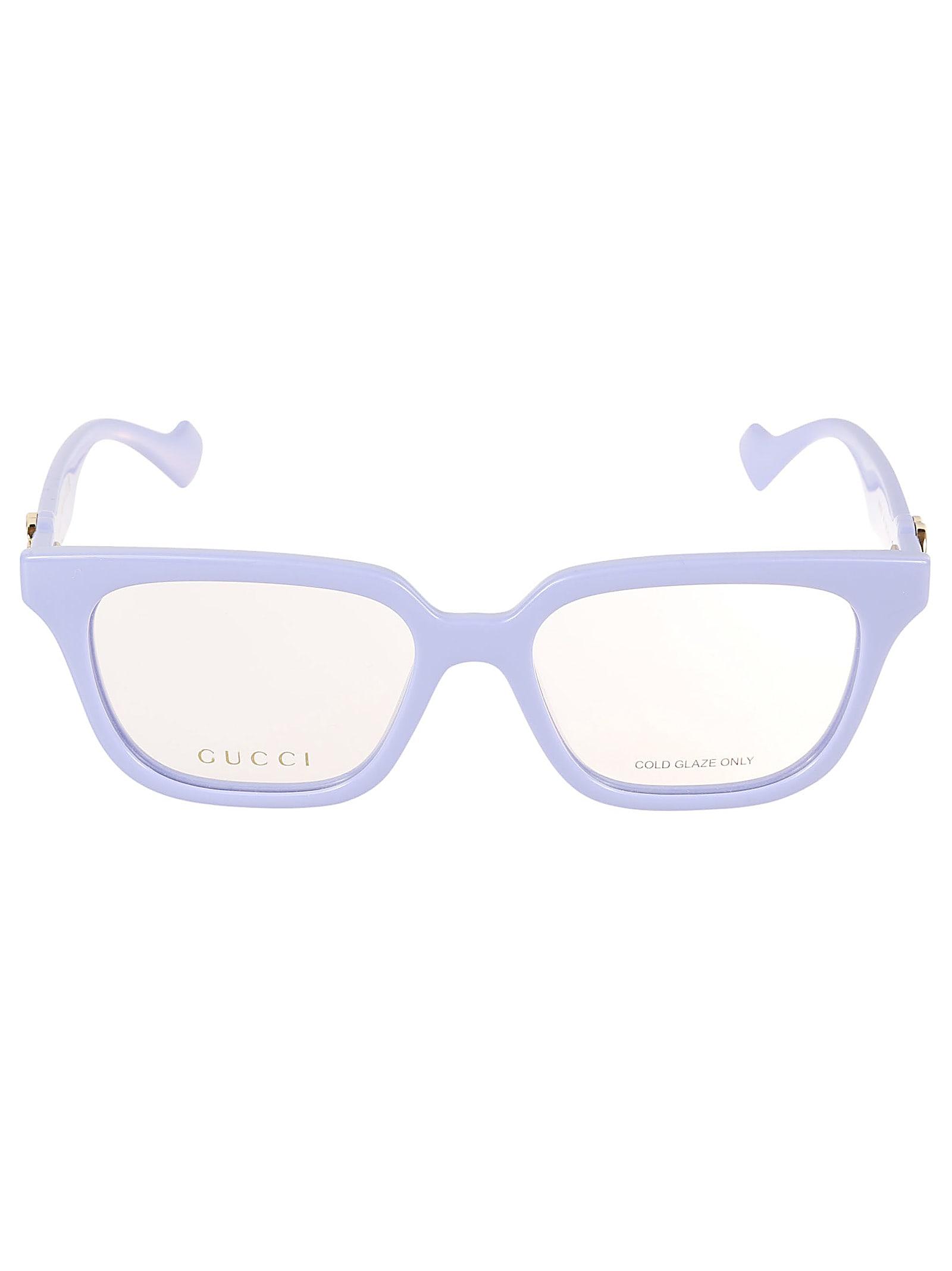 gucci eyewear gg plaque classic glasses
