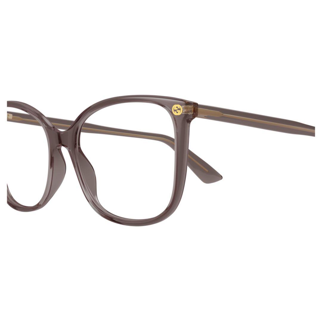 gucci eyewear gg0026o-019brown-brown-transparent