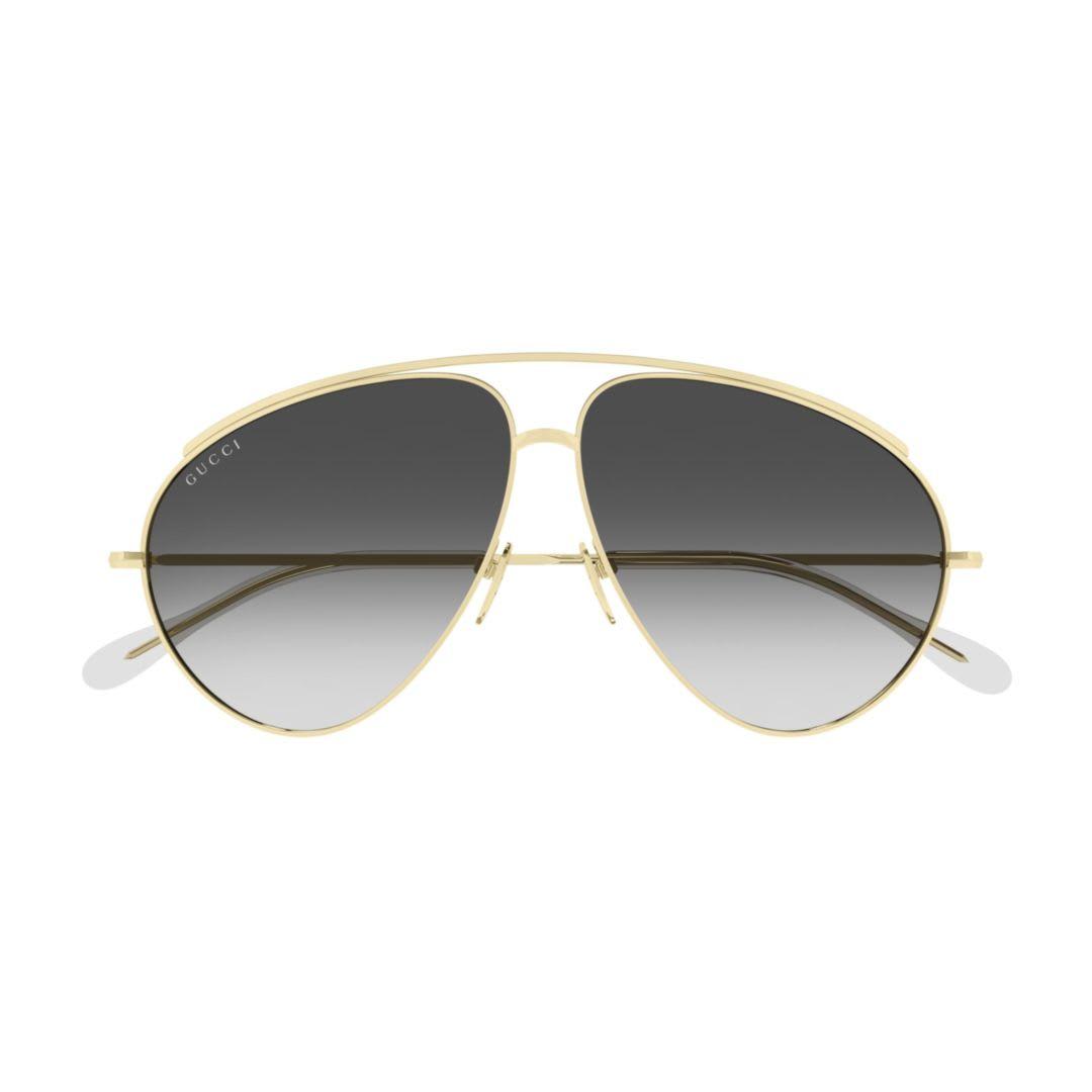gucci eyewear gg1654s-012gold-gold-grey