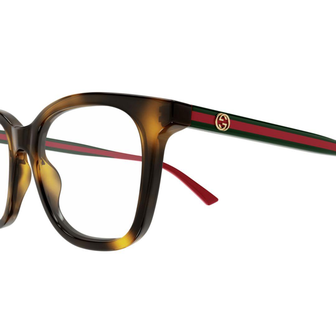 gucci eyewear gg1864o-002havana-green-transparent