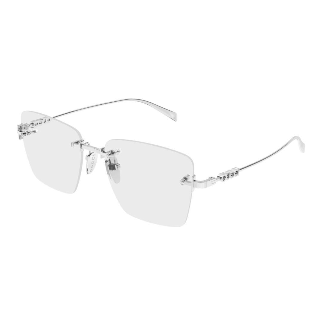 gucci eyewear gg1938o-002silver-silver-transparent