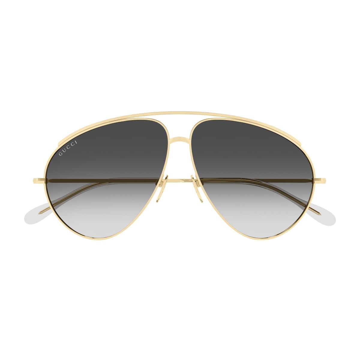gucci eyewear gucci gg1654s linea fashion 012 gold grey sunglasses