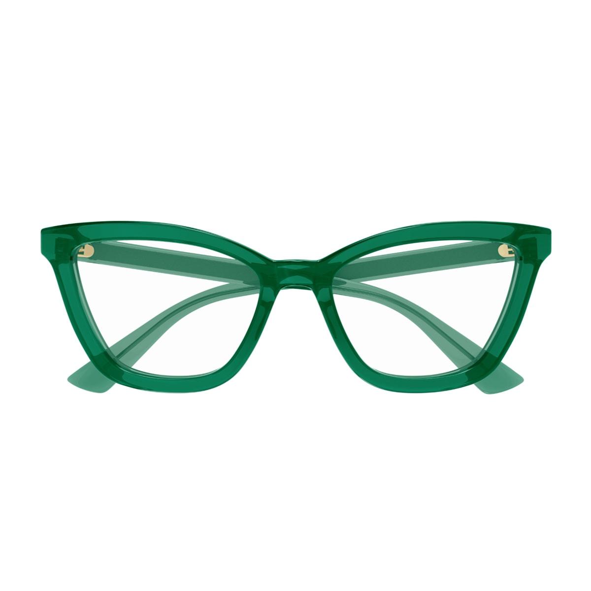 gucci eyewear gucci gg1686o linea gg logo 010 green glasses