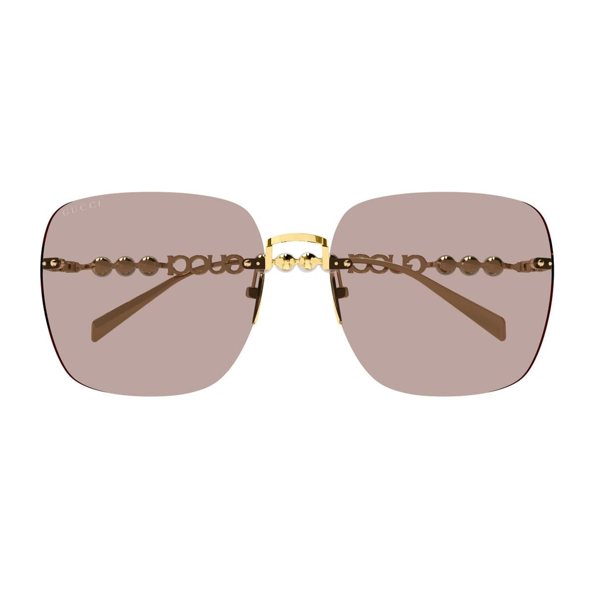gucci eyewear gucci gg1923sa linea name of brand 004 gold pink sunglasses