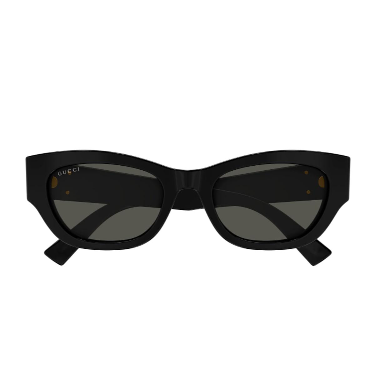 gucci eyewear gucci gg1954sa linea emblem 001 black grey sunglasses