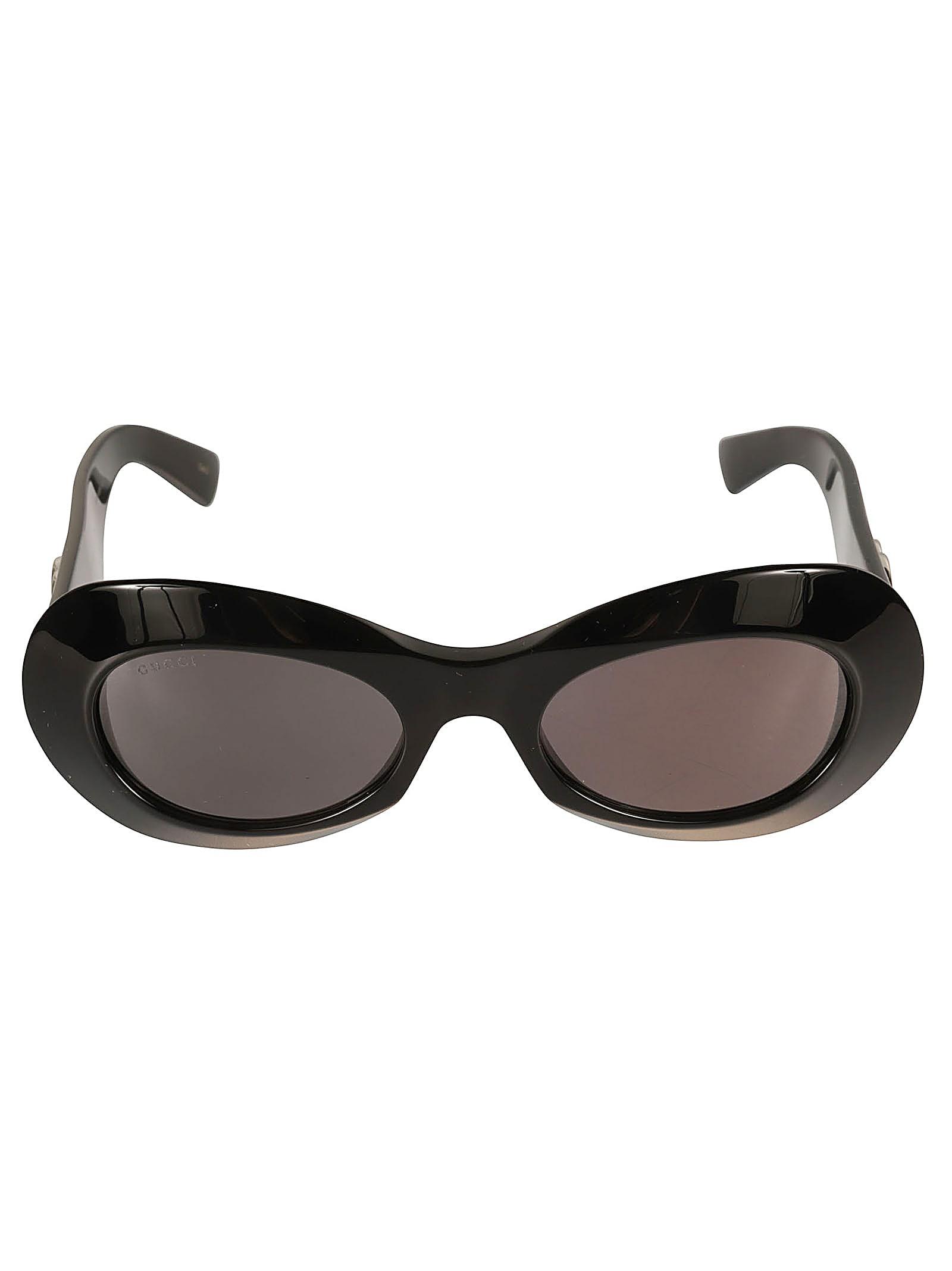 gucci eyewear thick oval sunglasses