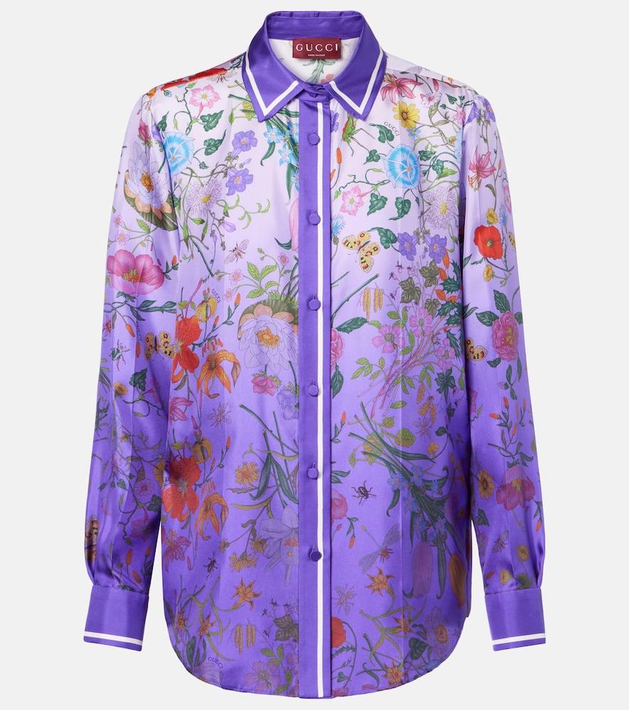 gucci floral silk shirt