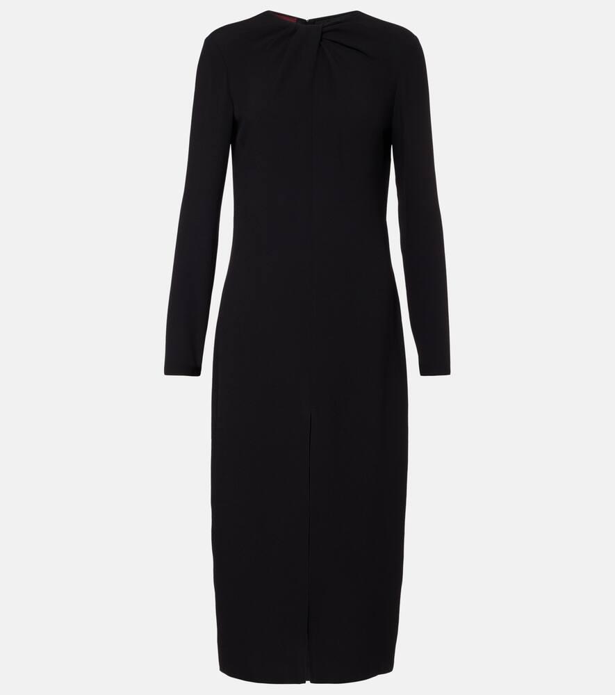 gucci gathered midi dress