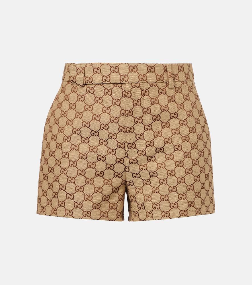gucci gg canvas shorts