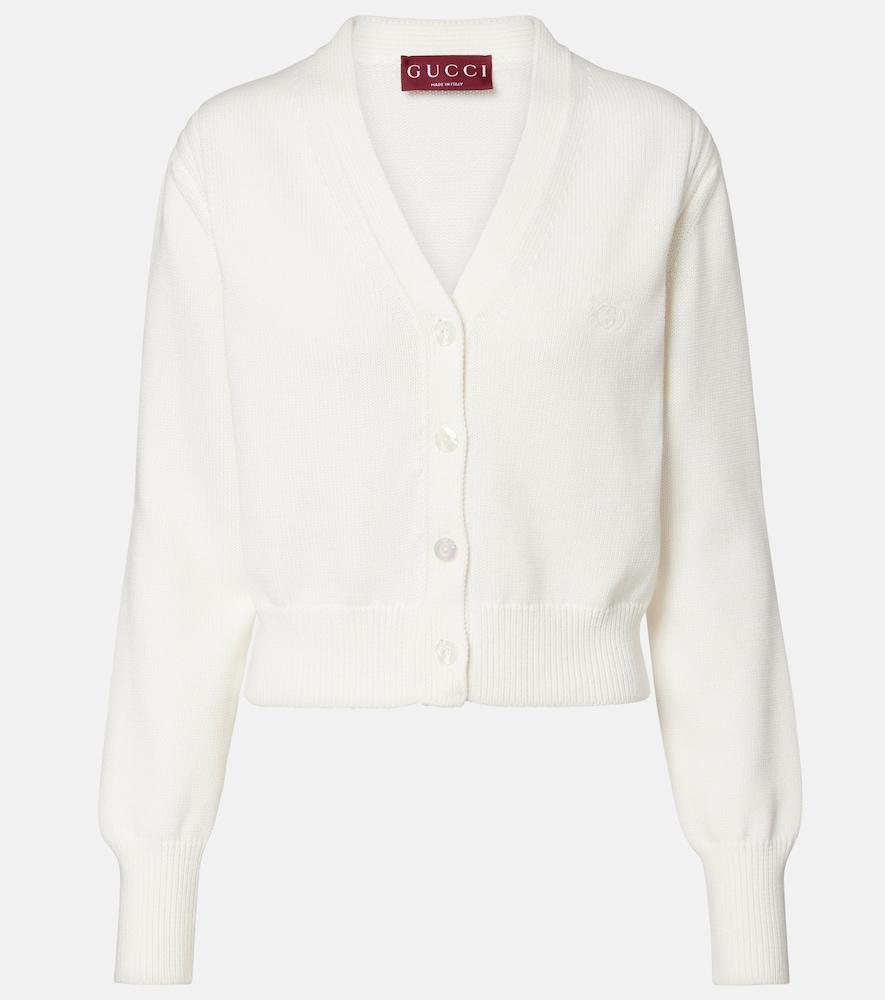 gucci gg cotton cardigan