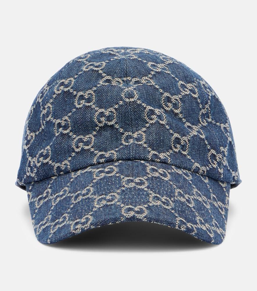 gucci gg denim baseball cap